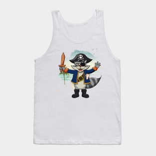 Captain Raccoon Tank Top